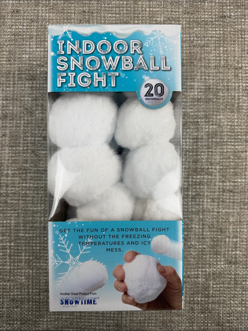 Indoor Snowball Fight - Pack of 20 Plush Snowballs